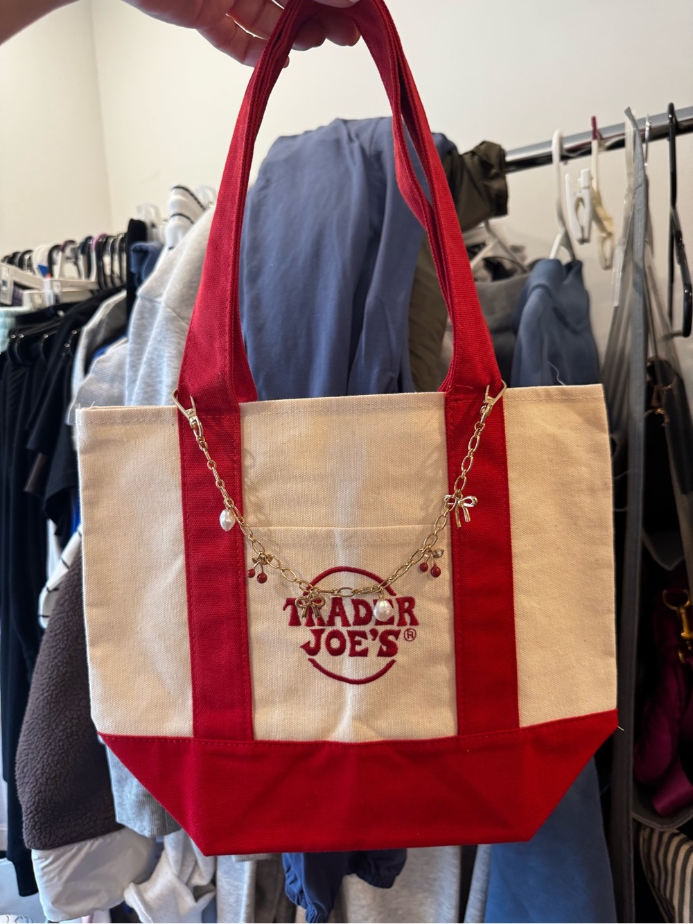 *limited edition* RED MINI Trader Joe’s Canvas Tote
